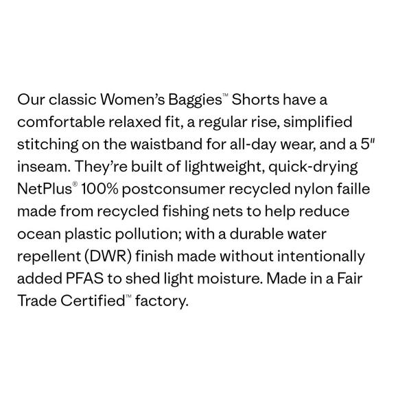 Patagonia Women's Baggies 5" Shorts, Retired - Yellow, Pristine Condition - Picture 10 of 10